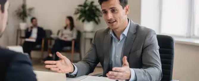 lender reviewing financial documents and business performance data to determine loan amount for a business purchase