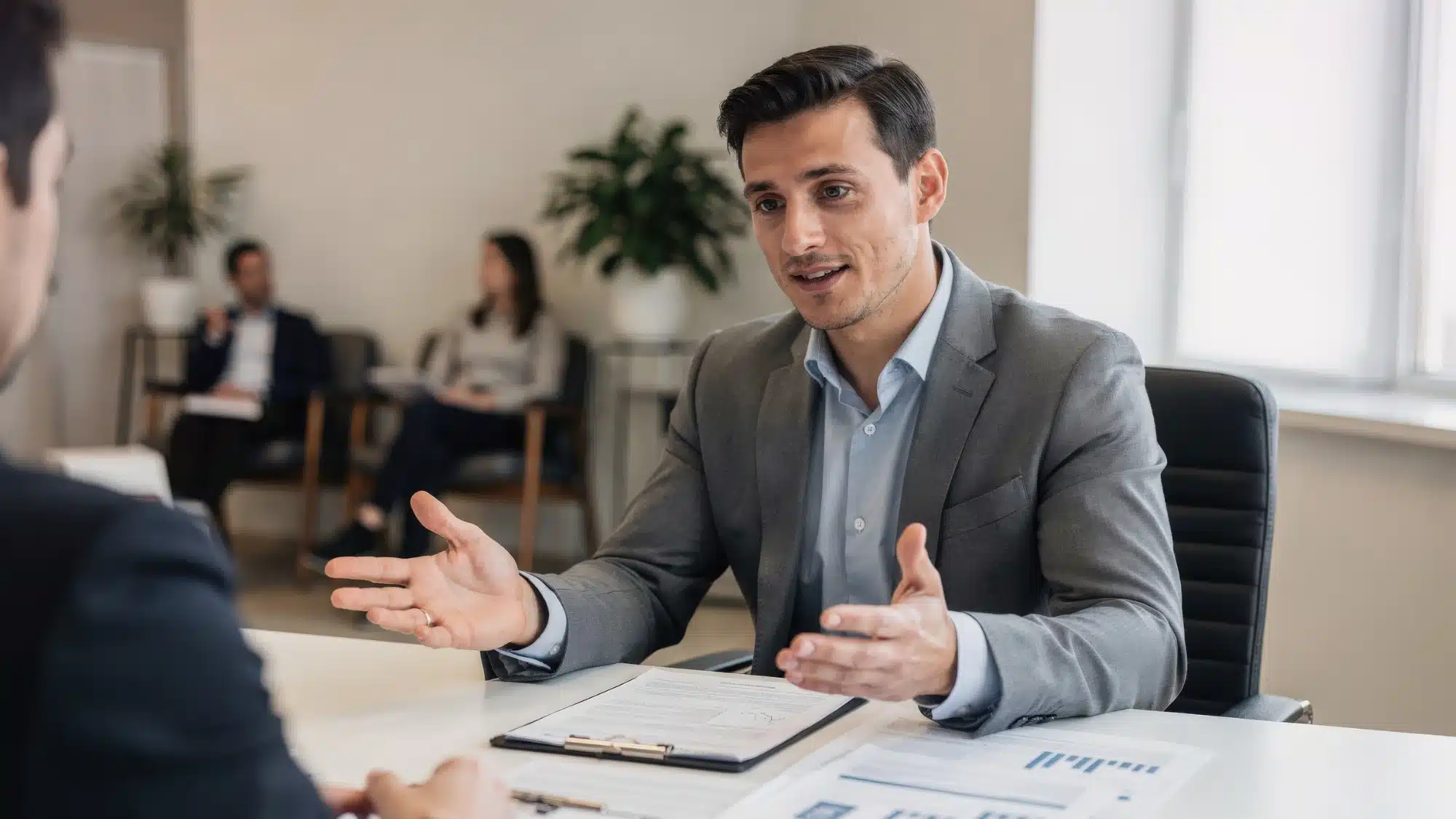 how-lenders-determine-the-amount-you-can-borrow-for-a-business-purchase lender reviewing financial documents and business performance data to determine loan amount for a business purchase